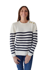 AGATHE  Navy Striped Sweater By Hublot Marine