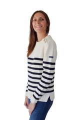 AGATHE  Navy Striped Sweater By Hublot Marine