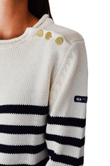 AGATHE  Navy Striped Sweater By Hublot Marine