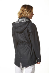 CARLA  Navy Nautical Raincoat By Hublot Marine