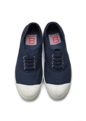 Laces Navy Tennis Shoes - Women By BENSIMON