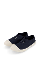 Laces Navy Tennis Shoes - Women By BENSIMON