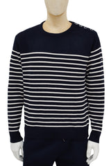 MERLIN Navy/Navy Striped Sweater By Hublot Marine