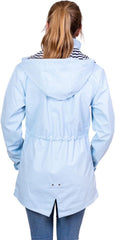 CARLA  Light Blue Nautical Raincoat By Hublot Marine