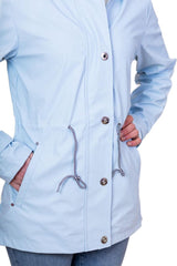 CARLA  Light Blue Nautical Raincoat By Hublot Marine