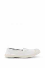 Elastic White Tennis Shoes - Women By BENSIMON