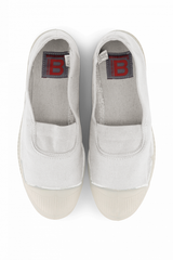 Elastic White Tennis Shoes - Women By BENSIMON