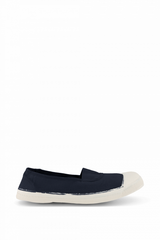 Elastic Navy Tennis Shoes - Women By BENSIMON