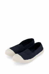 Elastic Navy Tennis Shoes - Women By BENSIMON