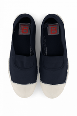 Elastic Navy Tennis Shoes - Women By BENSIMON